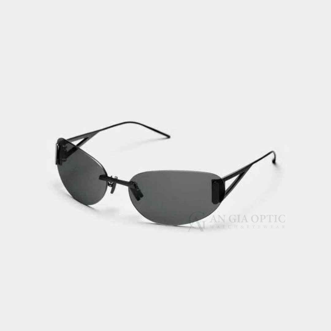 THE SET SQUARE 01 SUNGLASSES - Black - Black